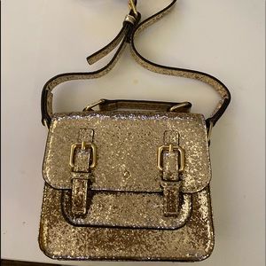 COPY - Kate Spade Gold Glitter Mini Crossbody Bag